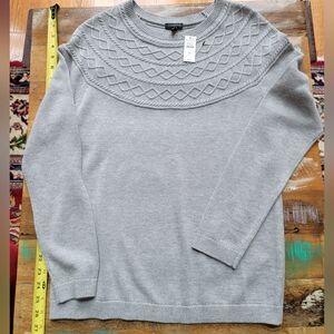 Talbots Gray Sweater M
